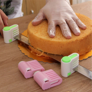 Регулируемое приспособление для кухонного ножа чтобы разрезать бисквит (1 пара)