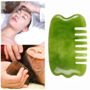 Расческа-массажер GUA SHA из натуральной смолы дерева Meridian Comb