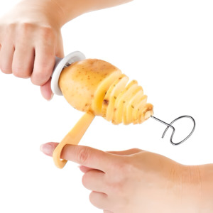 Прибор для нарезки картофеля спиралью