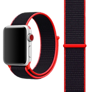 Կապիչ Apple Watch ժամացույցի համար՝ սևը կարմիրով
